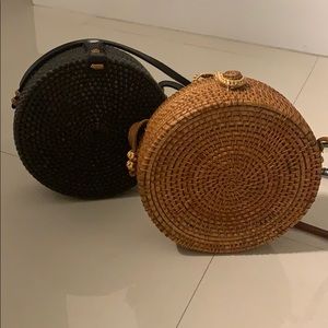 Circle straw bags